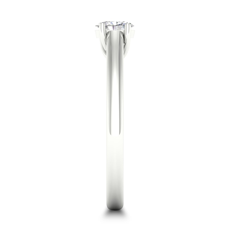 Main Image 2 of Diamond Solitaire Ring 1/4 ct tw Oval-cut 14K White Gold (SI2/I)