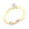 Thumbnail Image 3 of Diamond Solitaire Ring 1/4 ct tw Oval-cut 14K Yellow Gold (SI2/I)