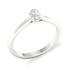 Thumbnail Image 3 of Diamond Solitaire Ring 1/4 ct tw Oval-cut Platinum (SI2/I)