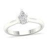 Thumbnail Image 1 of Diamond Solitaire Ring 1/2 ct tw Pear-shaped 14K White Gold (SI2/I)