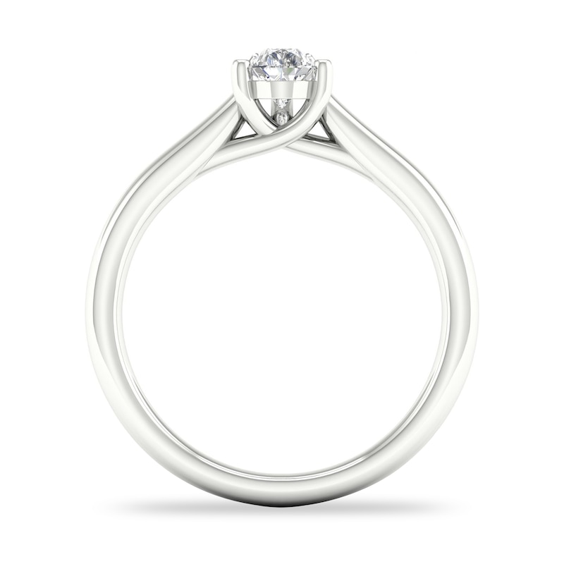 Diamond Solitaire Ring 1/2 ct tw Pear-shaped 14K White Gold (SI2/I)