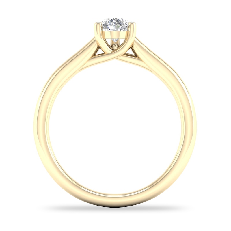 Diamond Solitaire Ring 1/2 ct tw Pear-shaped 14K Yellow Gold (SI2/I)