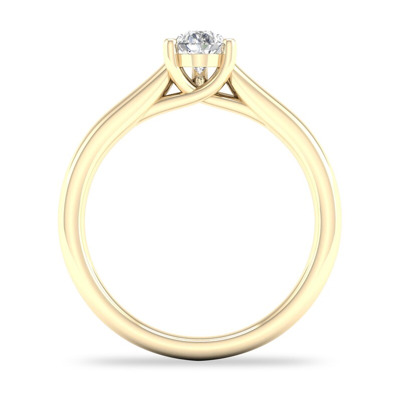 Diamond Solitaire Ring 1/2 ct tw Pear-shaped 14K Yellow Gold (SI2/I)