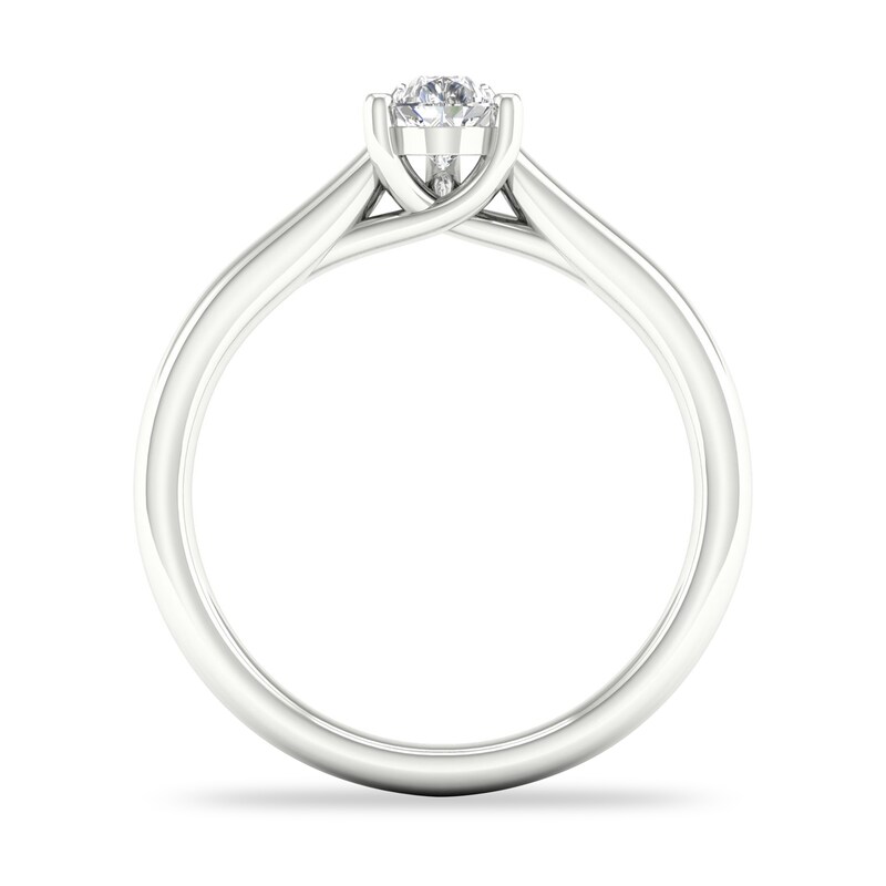 Diamond Solitaire Ring 1/2 ct tw Pear-shaped Platinum (SI2/I)