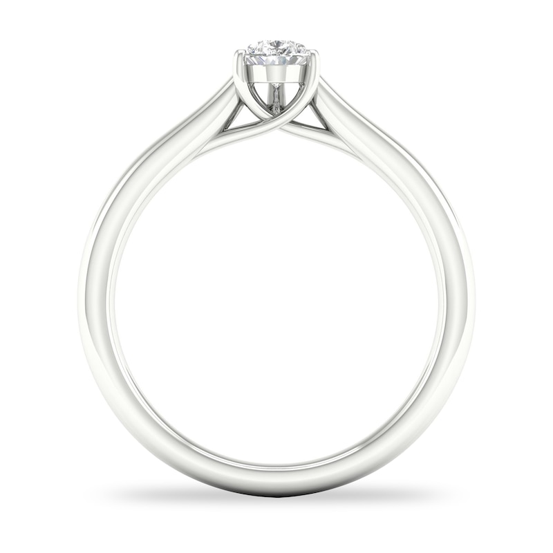 Diamond Solitaire Ring 1/3 ct tw Pear-shaped 14K White Gold (SI2/I)