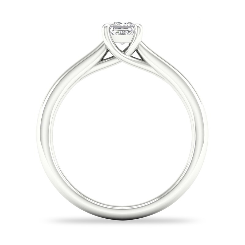 Main Image 3 of Diamond Solitaire Ring 1/3 ct tw Princess-cut Platinum (SI2/I)