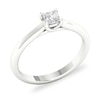 Thumbnail Image 3 of Diamond Solitaire Ring 1/3 ct tw Princess-cut Platinum (SI2/I)