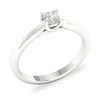 Thumbnail Image 4 of Diamond Solitaire Ring 1/3 ct tw Princess-cut Platinum (SI2/I)