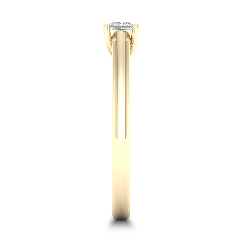Diamond Solitaire Ring 1/4 ct tw Princess-cut 14K Yellow Gold (SI2/I)