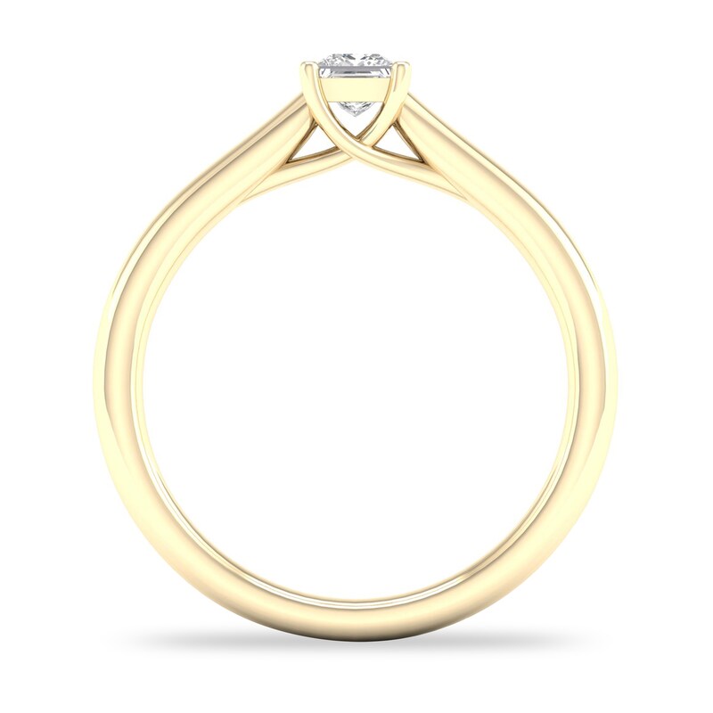 Diamond Solitaire Ring 1/4 ct tw Princess-cut 14K Yellow Gold (SI2/I)