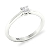 Thumbnail Image 3 of Diamond Solitaire Ring 1/4 ct tw Princess-cut Platinum (SI2/I)