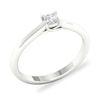 Thumbnail Image 4 of Diamond Solitaire Ring 1/4 ct tw Princess-cut Platinum (SI2/I)