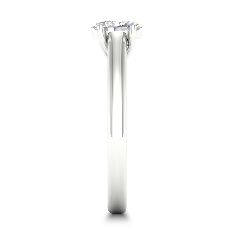 Diamond Solitaire Ring 1/2 ct tw Oval-cut 14K White Gold (SI2/I)