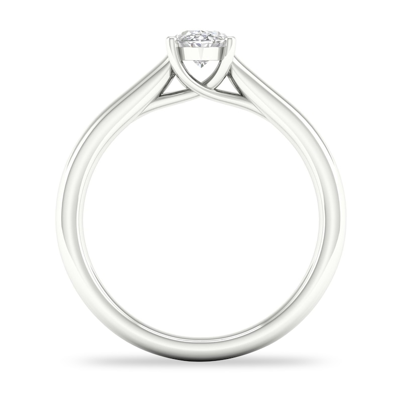Diamond Solitaire Ring 1/2 ct tw Oval-cut 14K White Gold (SI2/I)