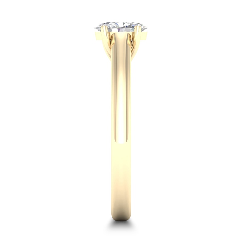 Diamond Solitaire Ring 1/2 ct tw Oval-cut 14K Yellow Gold (SI2/I)