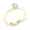 Thumbnail Image 2 of Diamond Solitaire Ring 1/2 ct tw Oval-cut 14K Yellow Gold (SI2/I)