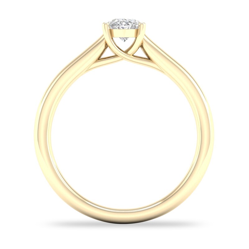 Diamond Solitaire Ring 1/2 ct tw Oval-cut 14K Yellow Gold (SI2/I)