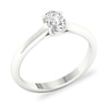Thumbnail Image 3 of Diamond Solitaire Ring 1/2 ct tw Oval-cut Platinum (SI2/I)