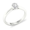 Thumbnail Image 4 of Diamond Solitaire Ring 1/2 ct tw Oval-cut Platinum (SI2/I)
