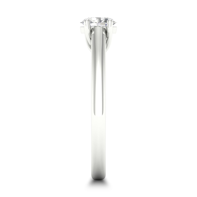 Diamond Solitaire Ring 1/3 ct tw Oval-cut 14K White Gold (SI2/I)