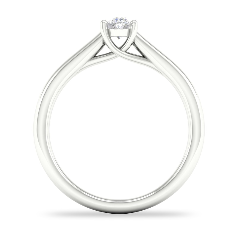 Diamond Solitaire Ring 1/3 ct tw Oval-cut 14K White Gold (SI2/I)