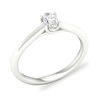 Thumbnail Image 3 of Diamond Solitaire Ring 1/3 ct tw Oval-cut 14K White Gold (SI2/I)