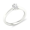 Thumbnail Image 3 of Diamond Solitaire Ring 1/3 ct tw Oval-cut 14K White Gold (SI2/I)