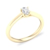 Thumbnail Image 3 of Diamond Solitaire Ring 1/3 ct tw Oval-cut 14K Yellow Gold (SI2/I)