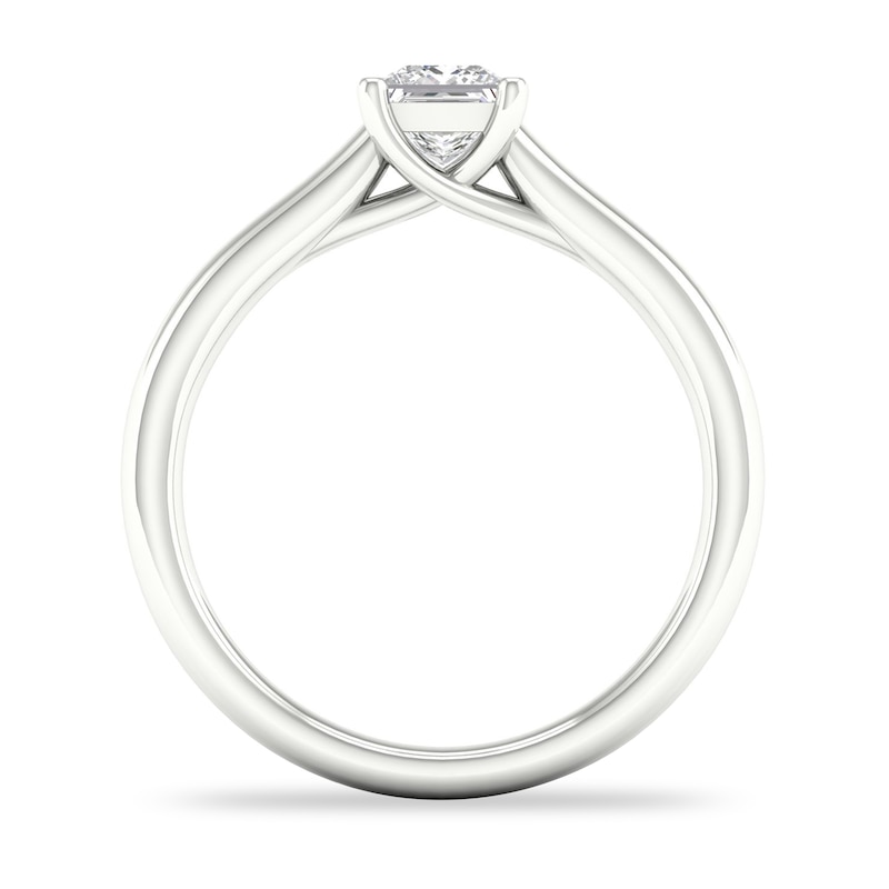 Main Image 3 of Diamond Solitaire Ring 1/2 ct tw Princess-cut 14K White Gold (SI2/I)