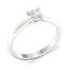 Thumbnail Image 4 of Diamond Solitaire Ring 1/2 ct tw Princess-cut 14K White Gold (SI2/I)