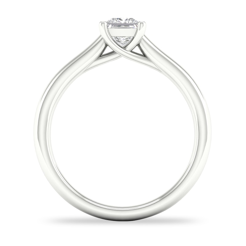 Main Image 3 of Diamond Solitaire Ring 1/2 ct tw Princess-cut Platinum (SI2/I)