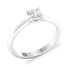 Thumbnail Image 3 of Diamond Solitaire Ring 1/2 ct tw Princess-cut Platinum (SI2/I)