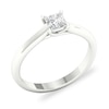 Thumbnail Image 4 of Diamond Solitaire Ring 1/2 ct tw Princess-cut Platinum (SI2/I)