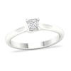 Thumbnail Image 0 of Diamond Solitaire Ring 1/3 ct tw Princess-cut 14K White Gold (SI2/I)