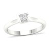 Thumbnail Image 1 of Diamond Solitaire Ring 1/3 ct tw Princess-cut 14K White Gold (SI2/I)