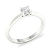 Thumbnail Image 3 of Diamond Solitaire Ring 1/3 ct tw Princess-cut 14K White Gold (SI2/I)