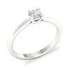 Thumbnail Image 3 of Diamond Solitaire Ring 1/3 ct tw Princess-cut 14K White Gold (SI2/I)