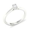 Thumbnail Image 3 of Diamond Solitaire Ring 1/3 ct tw Emerald-cut 14K White Gold (SI2/I)