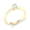 Thumbnail Image 3 of Diamond Solitaire Ring 1/3 ct tw Emerald-cut 14K Yellow Gold (SI2/I)