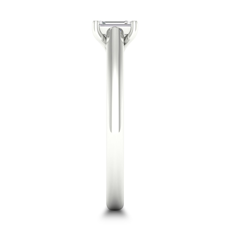 Main Image 2 of Diamond Solitaire Ring 1/3 ct tw Emerald-cut Platinum (SI2/I)