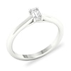 Thumbnail Image 3 of Diamond Solitaire Ring 1/3 ct tw Emerald-cut Platinum (SI2/I)
