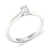 Thumbnail Image 4 of Diamond Solitaire Ring 1/3 ct tw Emerald-cut Platinum (SI2/I)