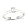 Thumbnail Image 0 of Diamond Solitaire Ring 1/4 ct tw Emerald-cut 14K White Gold (SI2/I)