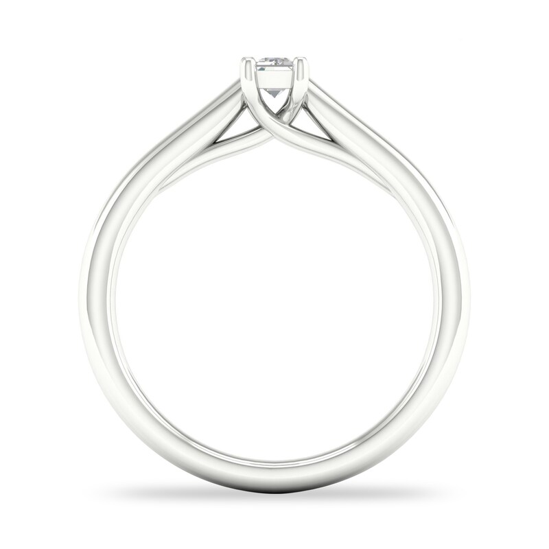 Diamond Solitaire Ring 1/4 ct tw Emerald-cut 14K White Gold (SI2/I)