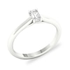 Thumbnail Image 3 of Diamond Solitaire Ring 1/4 ct tw Emerald-cut 14K White Gold (SI2/I)