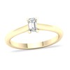 Thumbnail Image 0 of Diamond Solitaire Ring 1/4 ct tw Emerald-cut 14K Yellow Gold (SI2/I)
