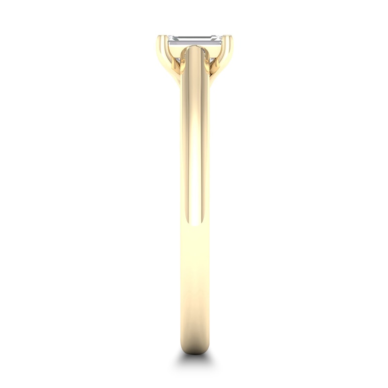 Diamond Solitaire Ring 1/4 ct tw Emerald-cut 14K Yellow Gold (SI2/I)