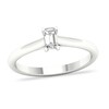 Thumbnail Image 1 of Diamond Solitaire Ring 1/4 ct tw Emerald-cut Platinum (SI2/I)