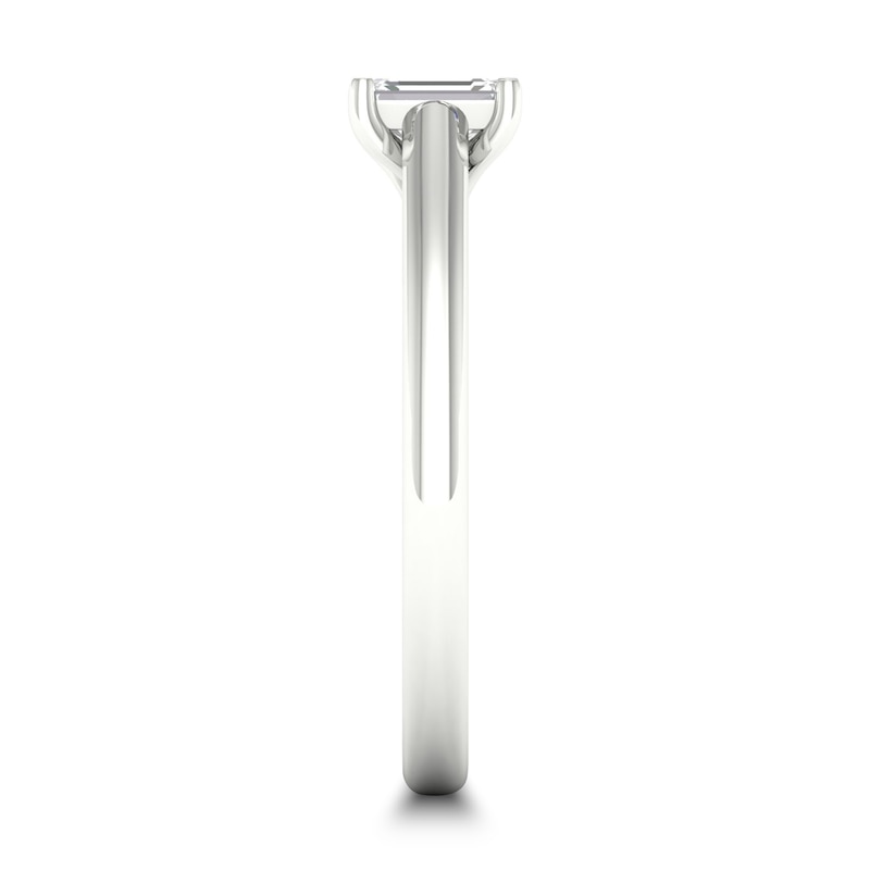 Main Image 2 of Diamond Solitaire Ring 1/4 ct tw Emerald-cut Platinum (SI2/I)