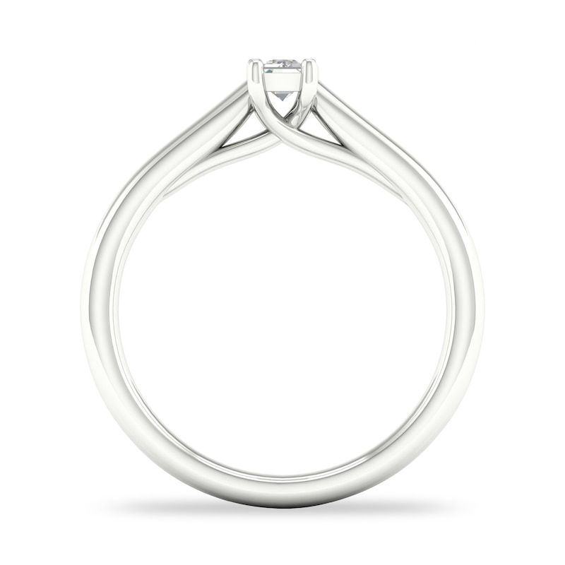 Diamond Solitaire Ring 1/4 ct tw Emerald-cut Platinum (SI2/I)